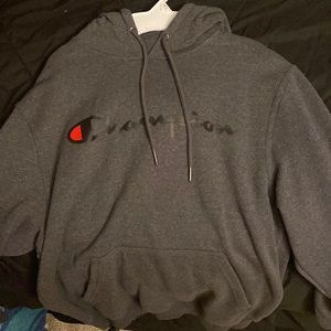 Men’s Champion Grey Hoodie (S)